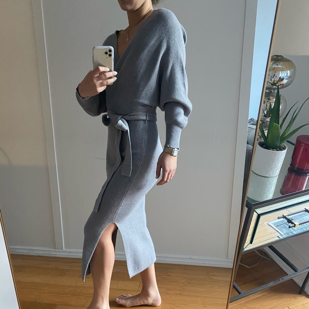Brand new with tags grey sweater dress